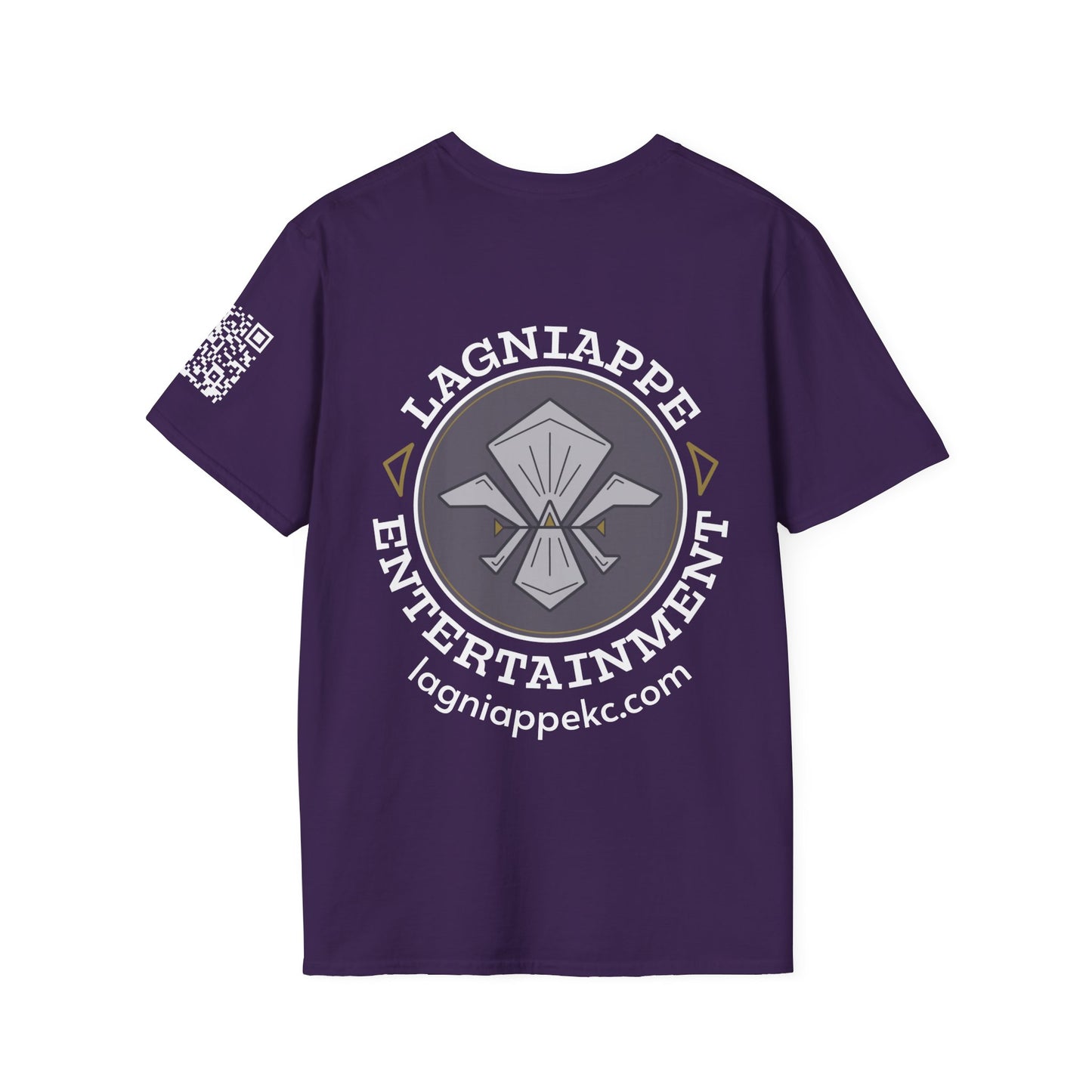 Lagniappe Entertainment Light Color Logo - Unisex Graphic Tee for Music Lovers, Casual Wear, Concerts, Gifts for Him/Her, Everyday T-Shirt