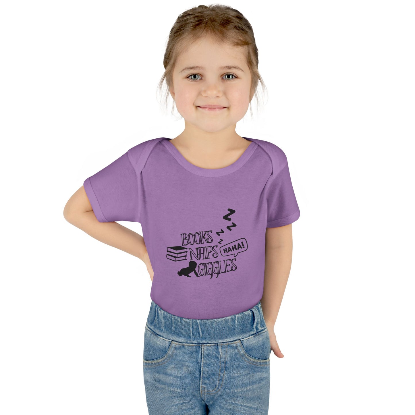 Books, Naps, Giggles Infant Onesie