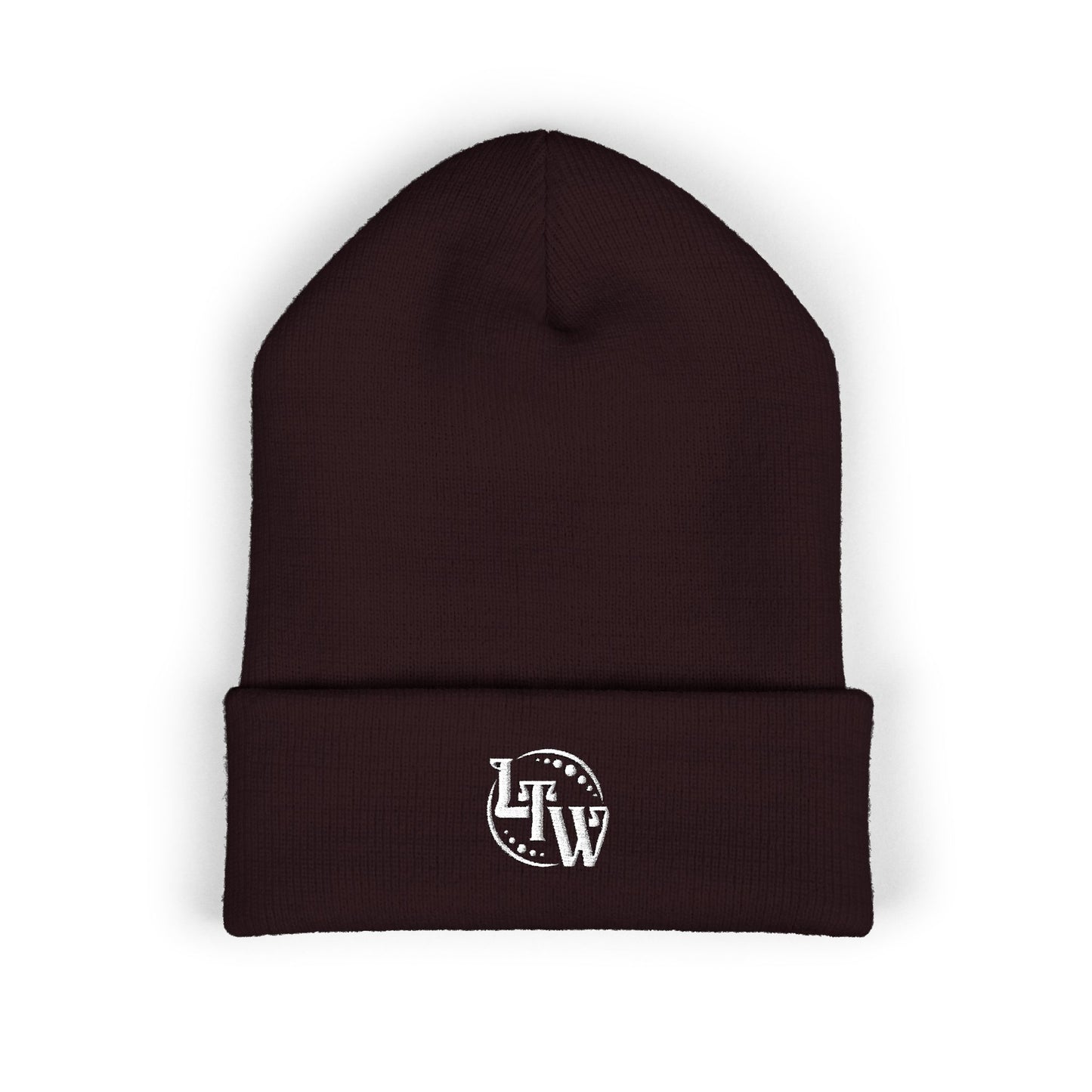 LTW Monogram Embroidered Cuffed Beanie