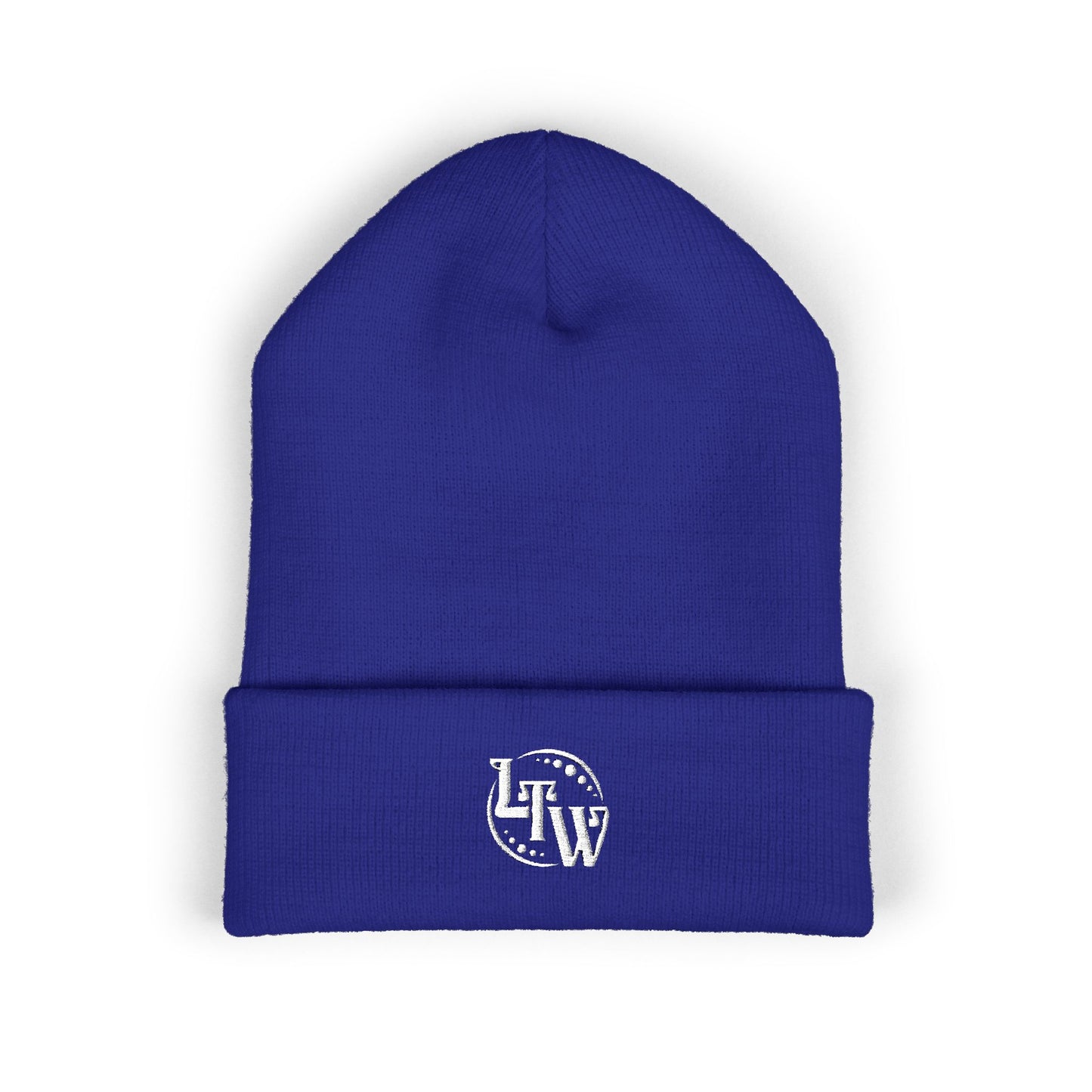 LTW Monogram Embroidered Cuffed Beanie