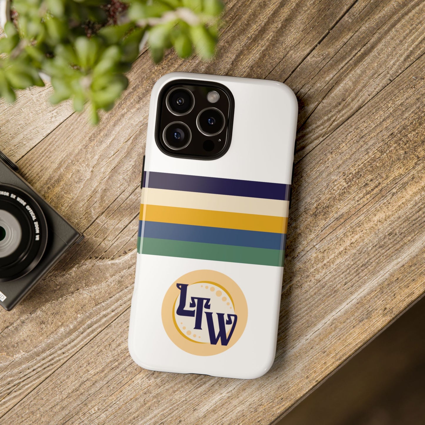 LTW Color Stripe and Monogram Tough Phone Case - iPhone