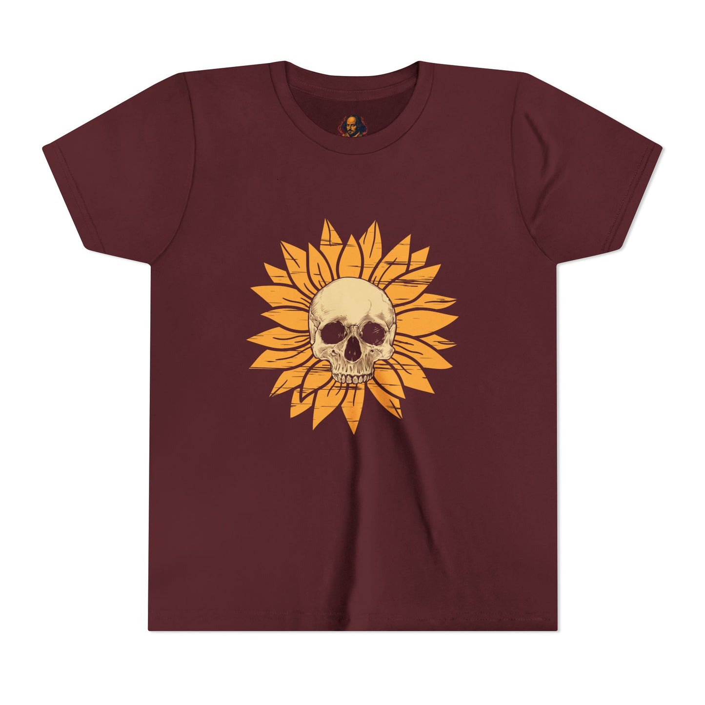 Skull Sunflower Youth Tee