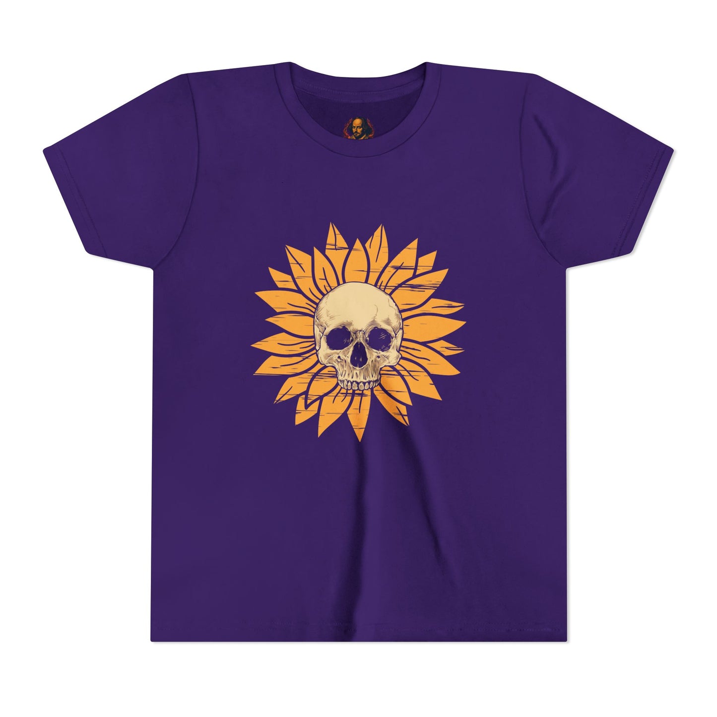 Skull Sunflower Youth Tee
