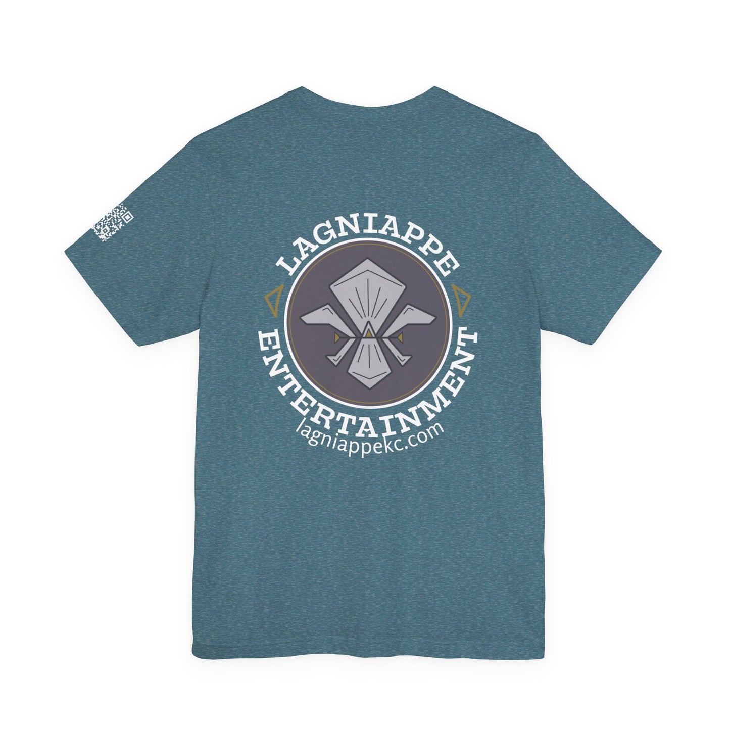 Lagniappe Entertainment Light Color Logo - Unisex Graphic Tee for Music Lovers, Casual Wear, Concerts, Gifts for Him/Her, Everyday T-Shirt