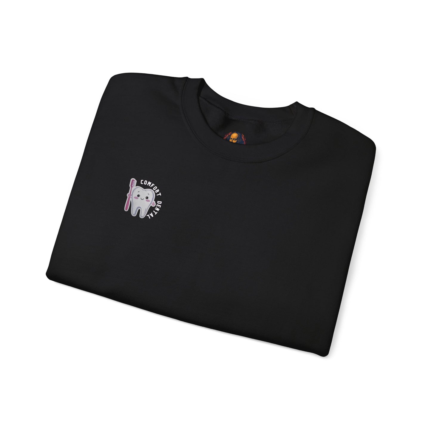 Comfort Dental Pocket and Back Logo Crewneck Sweatshirt Unisex