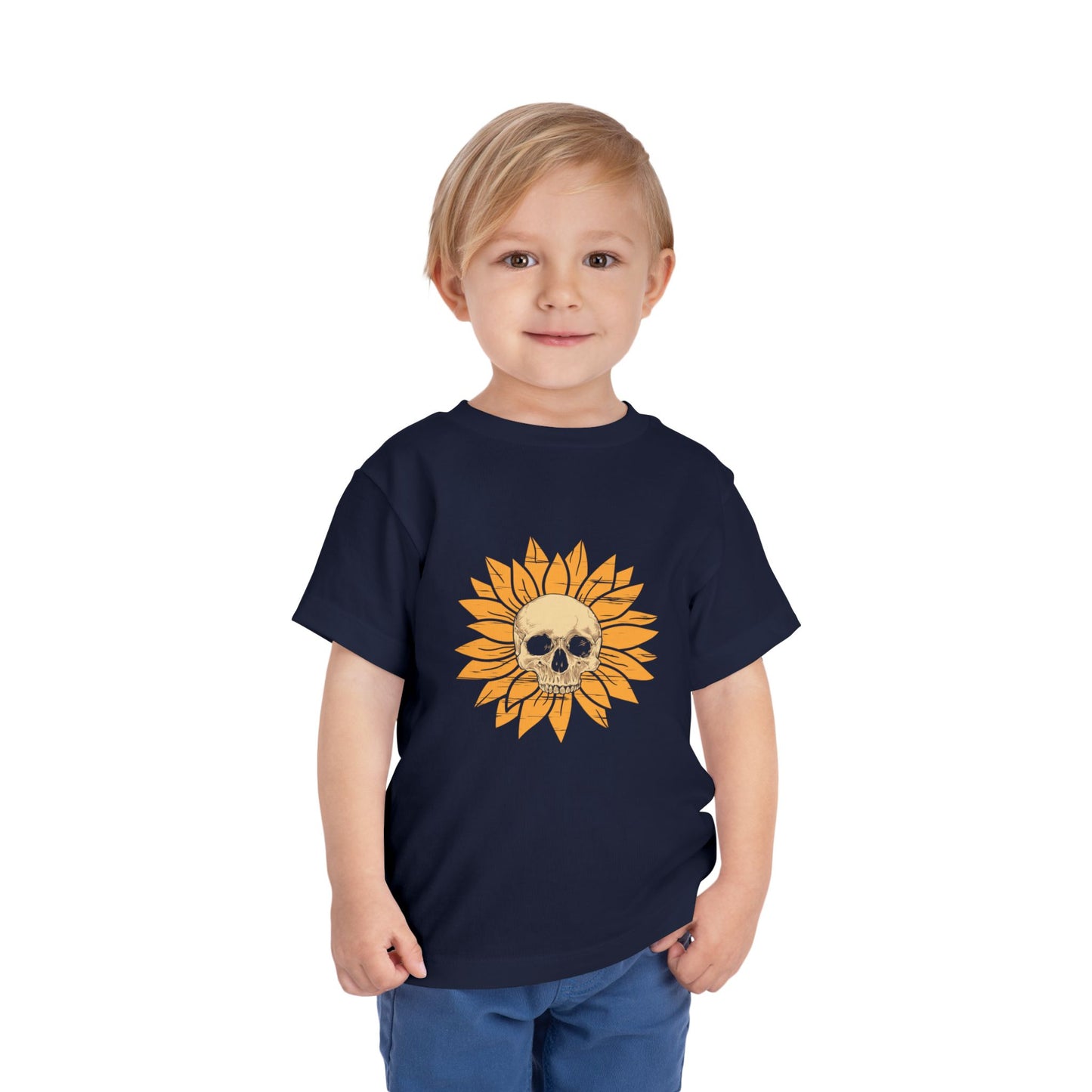 Skull Sunflower Toddler Tee