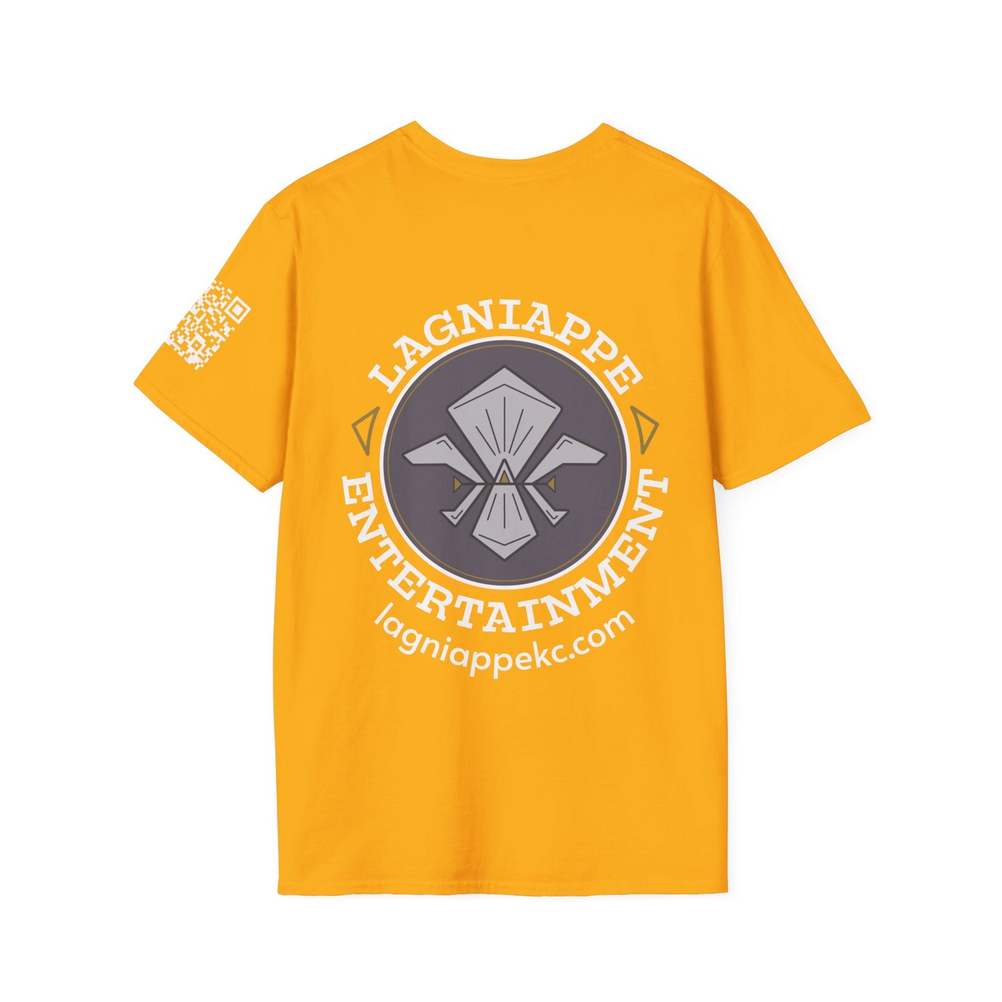 Lagniappe Entertainment Light Color Logo - Unisex Graphic Tee for Music Lovers, Casual Wear, Concerts, Gifts for Him/Her, Everyday T-Shirt
