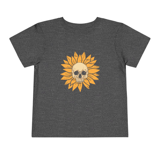 Skull Sunflower Toddler Tee