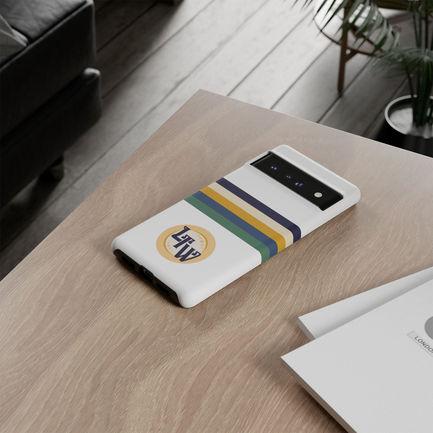 LTW Color Stripe and Monogram Tough Phone Case - Google Pixel
