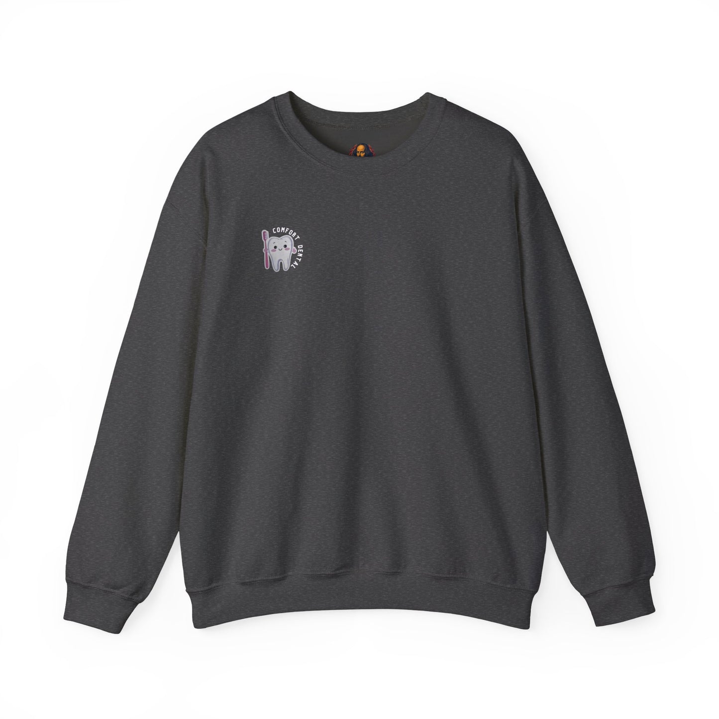 Comfort Dental Pocket and Back Logo Crewneck Sweatshirt Unisex