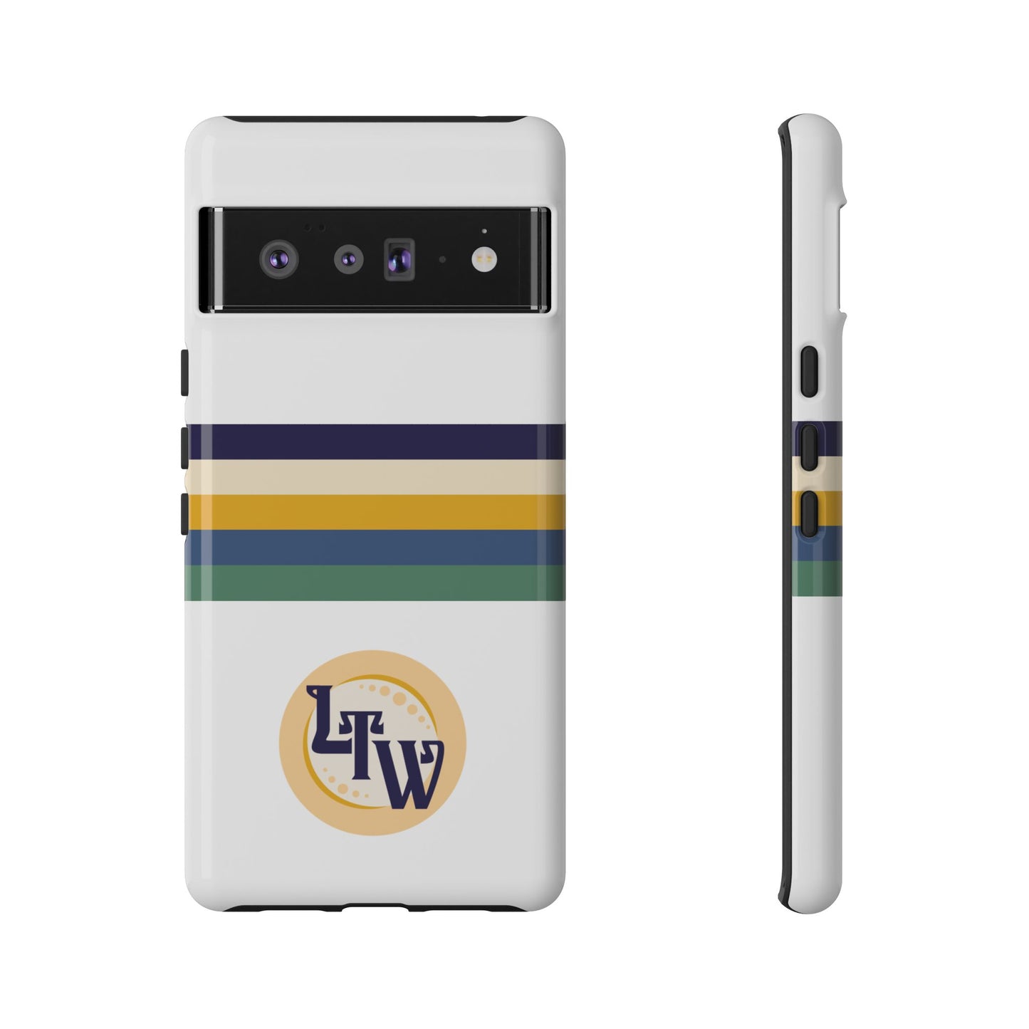 LTW Color Stripe and Monogram Tough Phone Case - Google Pixel