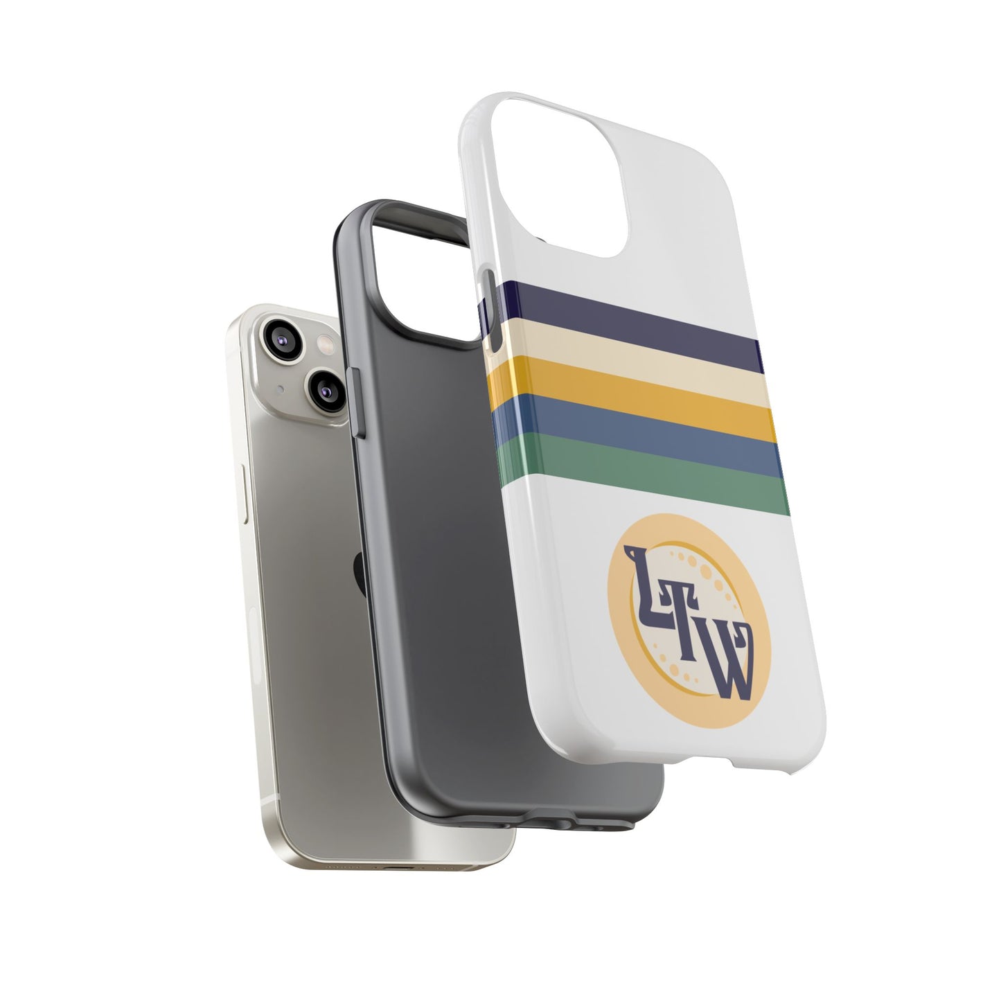 LTW Color Stripe and Monogram Tough Phone Case - iPhone