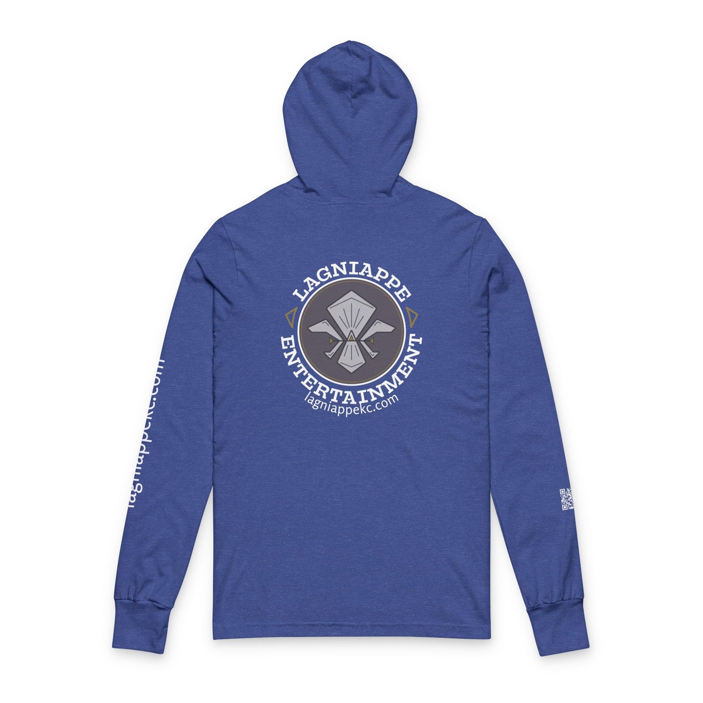 Lagniappe Entertainment Light Color Logo - Unisex Hoodie with Lagniappe Entertainment Design, Casual Streetwear, Gift for Music Lovers, Comfortable Layer, Festival Essential