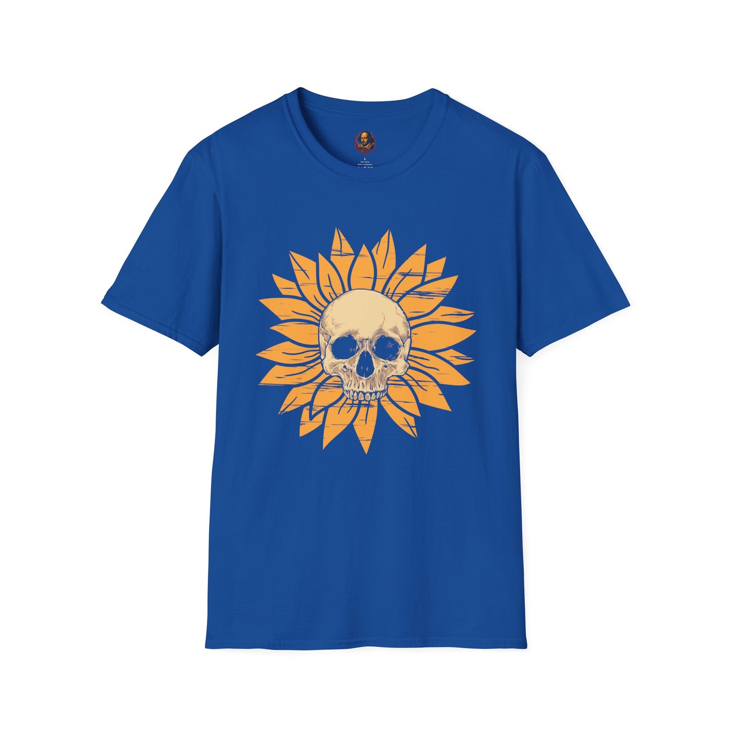 Skull Sunflower Softstyle Unisex Tee