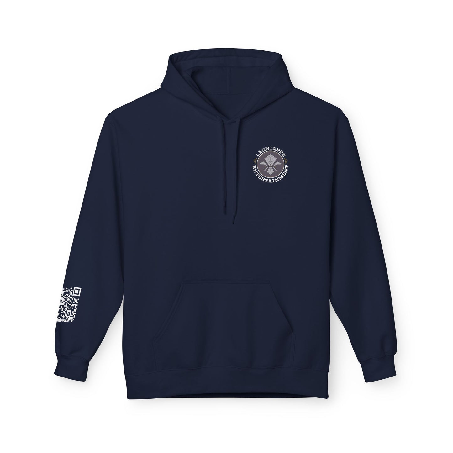 Lagniappe Entertainment Light Color Logo - Unisex Hoodie with Lagniappe Entertainment Design, Casual Streetwear, Gift for Music Lovers, Comfortable Layer, Festival Essential