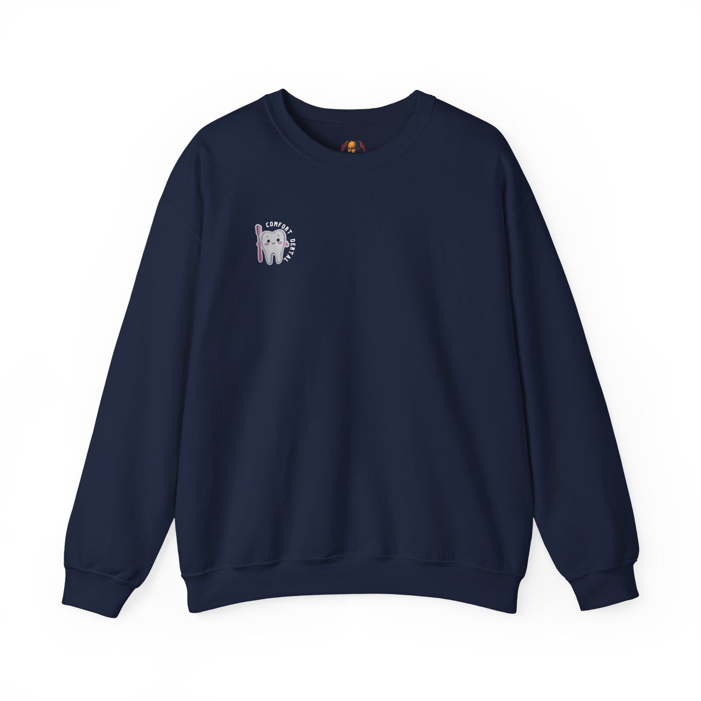 Comfort Dental Pocket and Back Logo Crewneck Sweatshirt Unisex