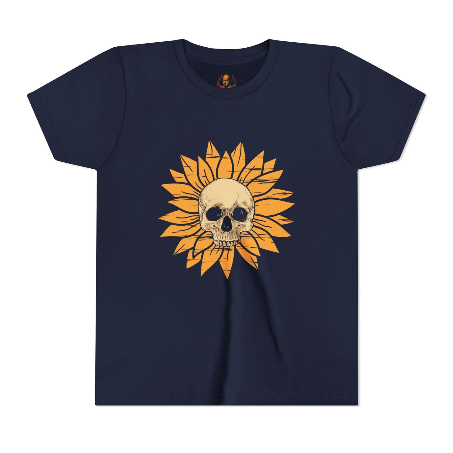 Skull Sunflower Youth Tee
