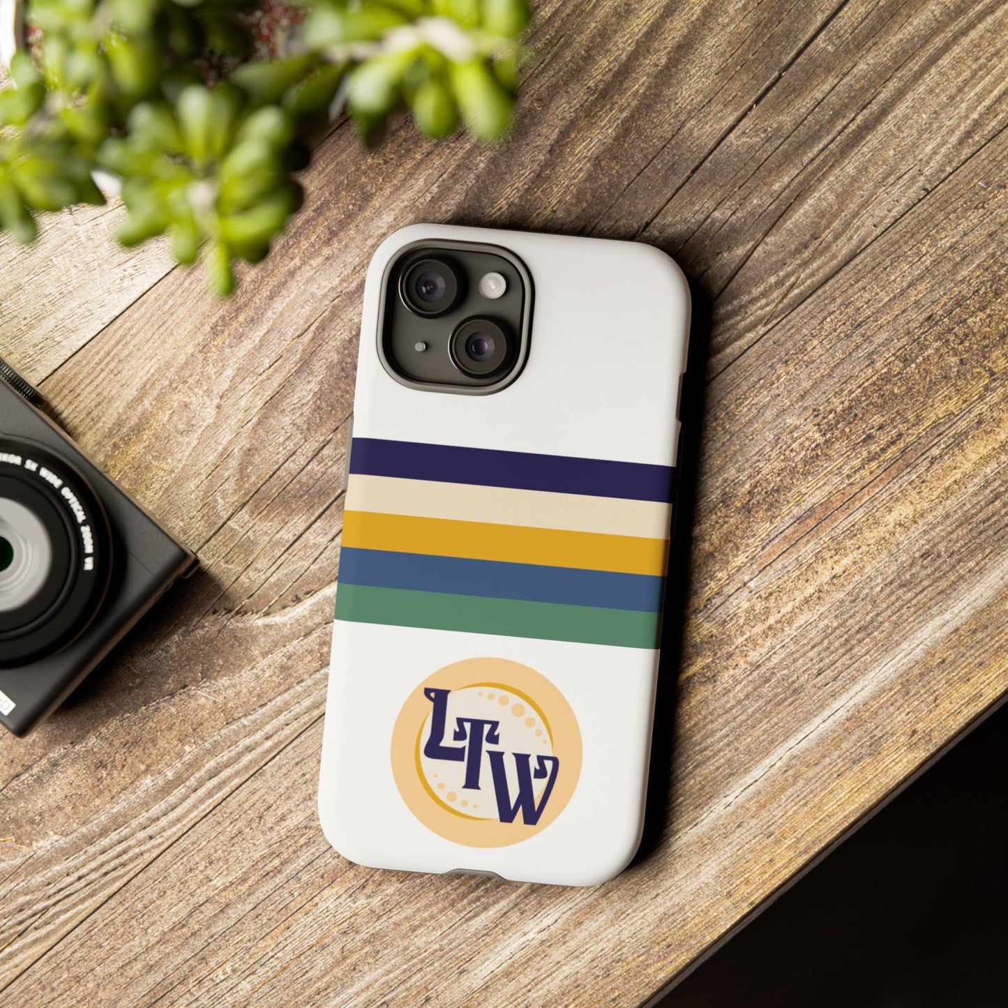 LTW Color Stripe and Monogram Tough Phone Case - iPhone