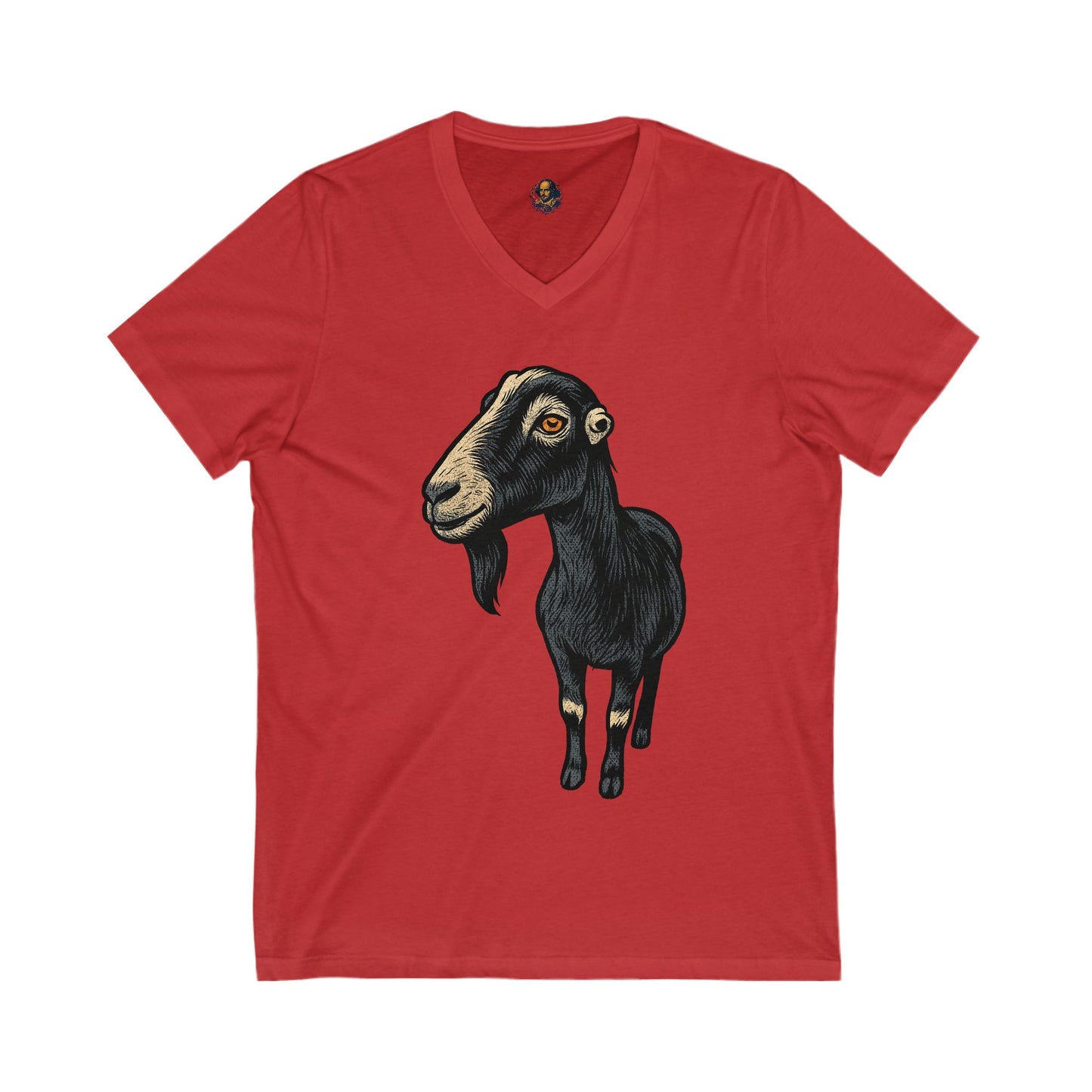 Nevermore Goat Unisex V-Neck Tee