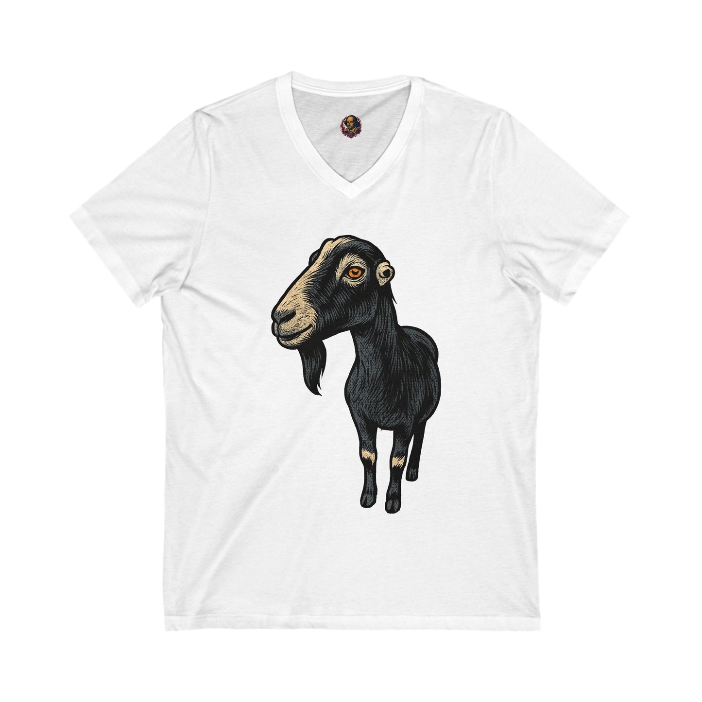Nevermore Goat Unisex V-Neck Tee