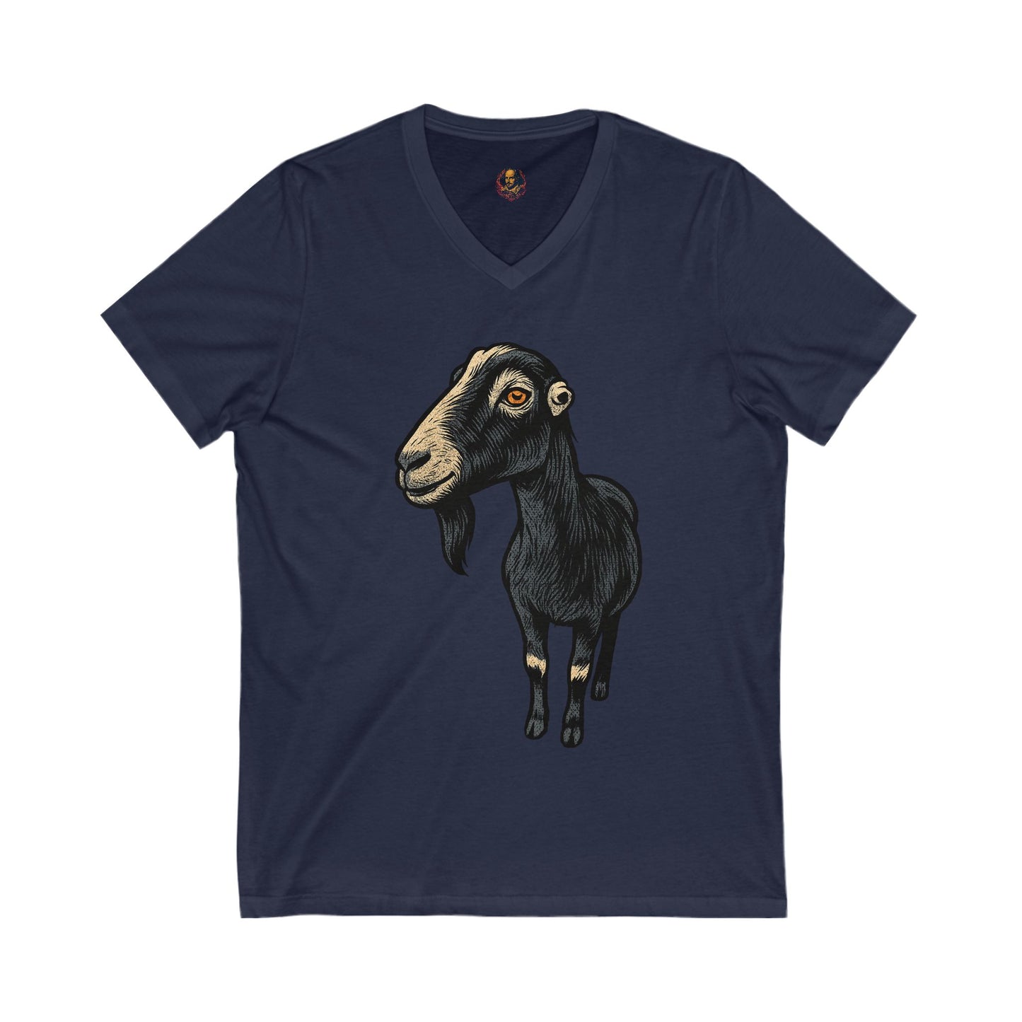 Nevermore Goat Unisex V-Neck Tee