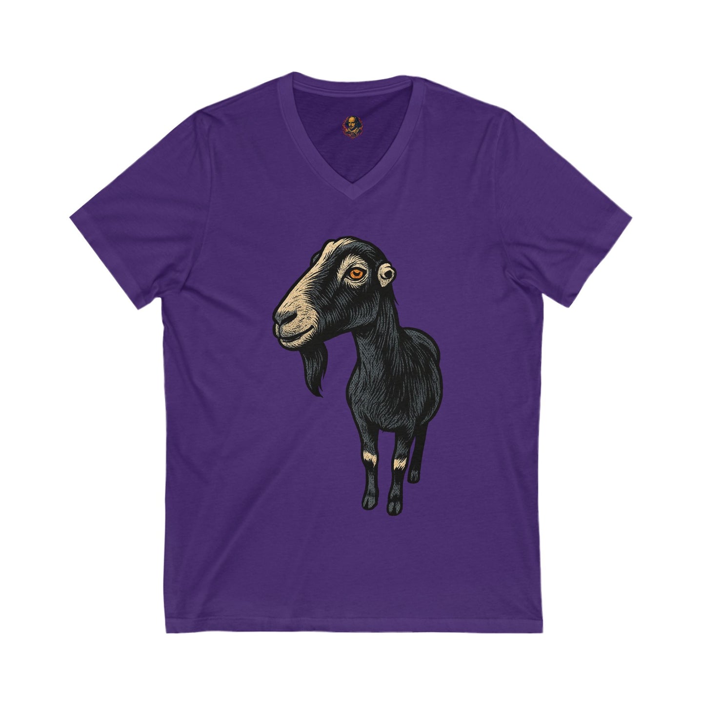 Nevermore Goat Unisex V-Neck Tee