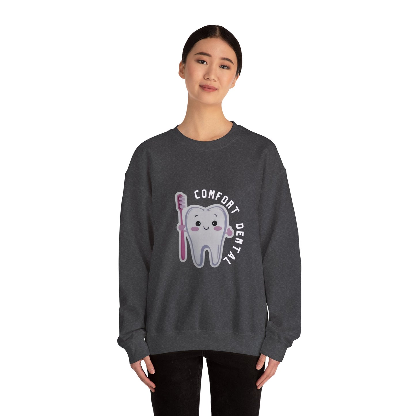 Comfort Dental Front Logo Crewneck Sweatshirt Unisex
