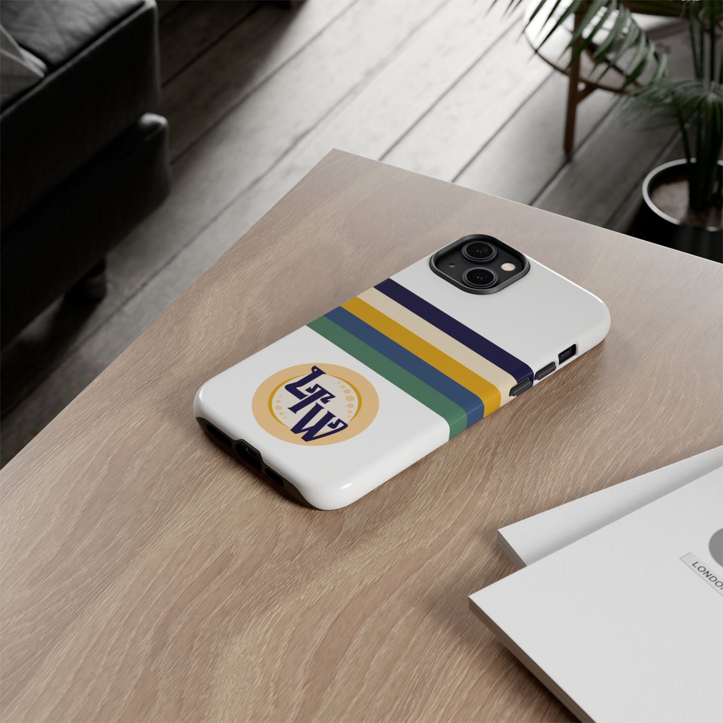 LTW Color Stripe and Monogram Tough Phone Case - iPhone