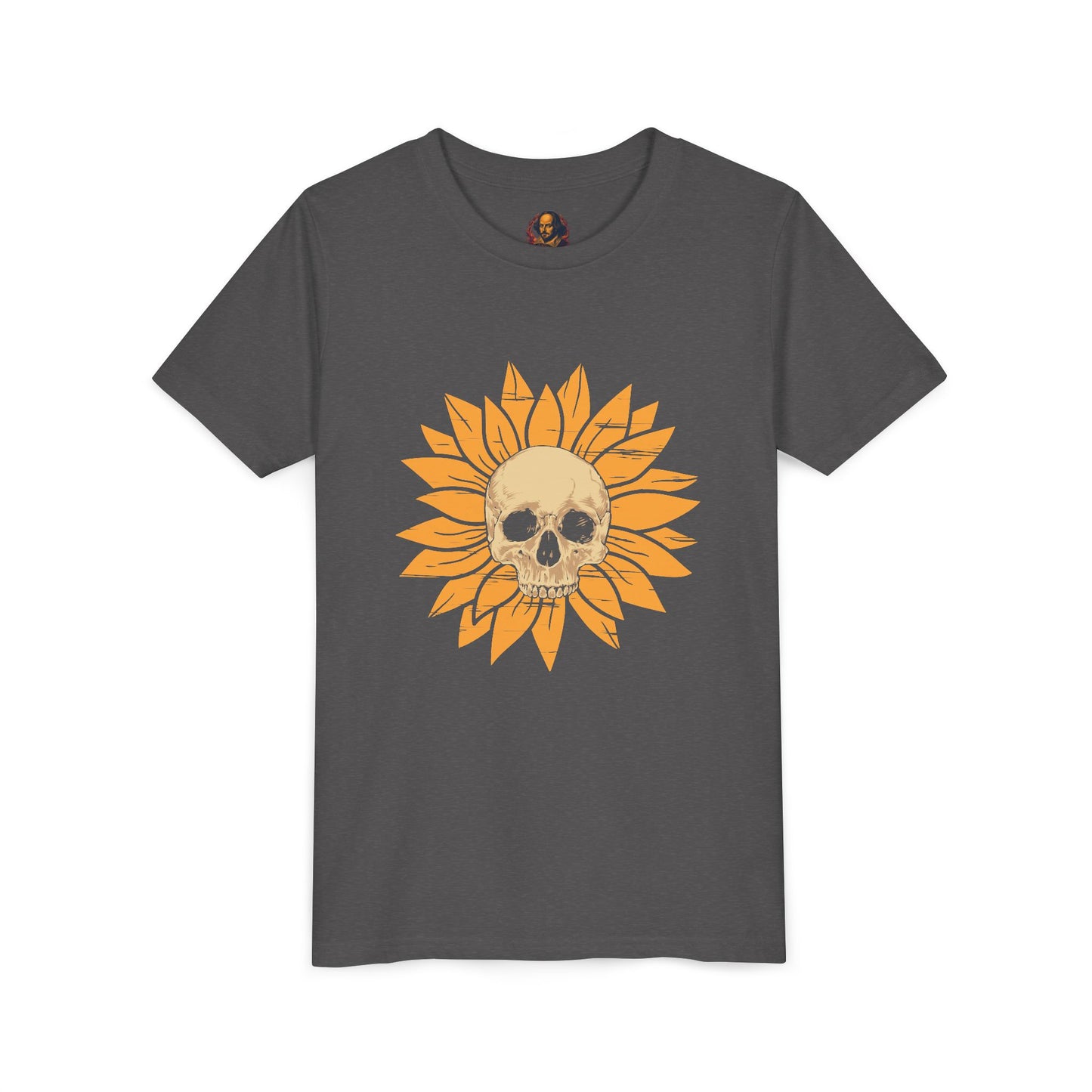Skull Sunflower Youth Tee