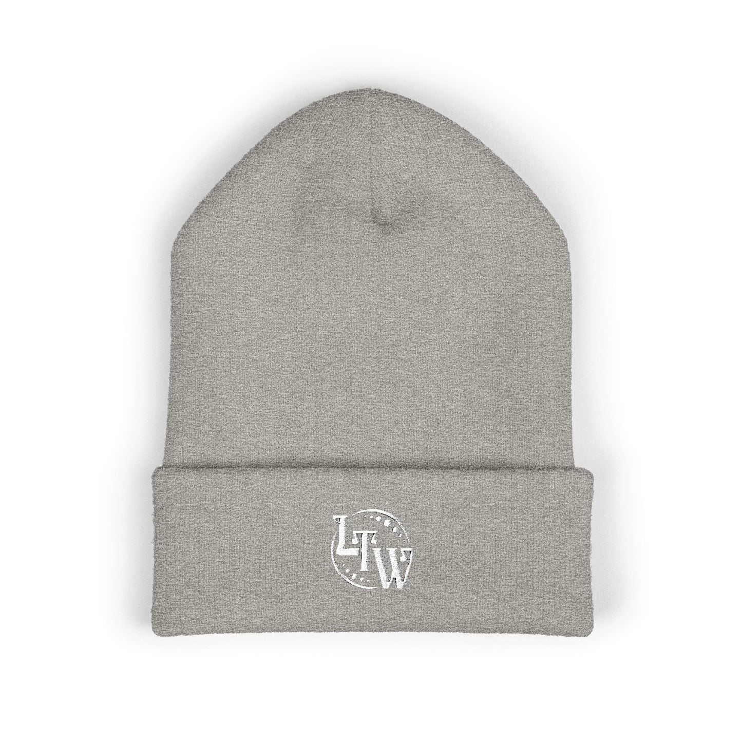 LTW Monogram Embroidered Cuffed Beanie