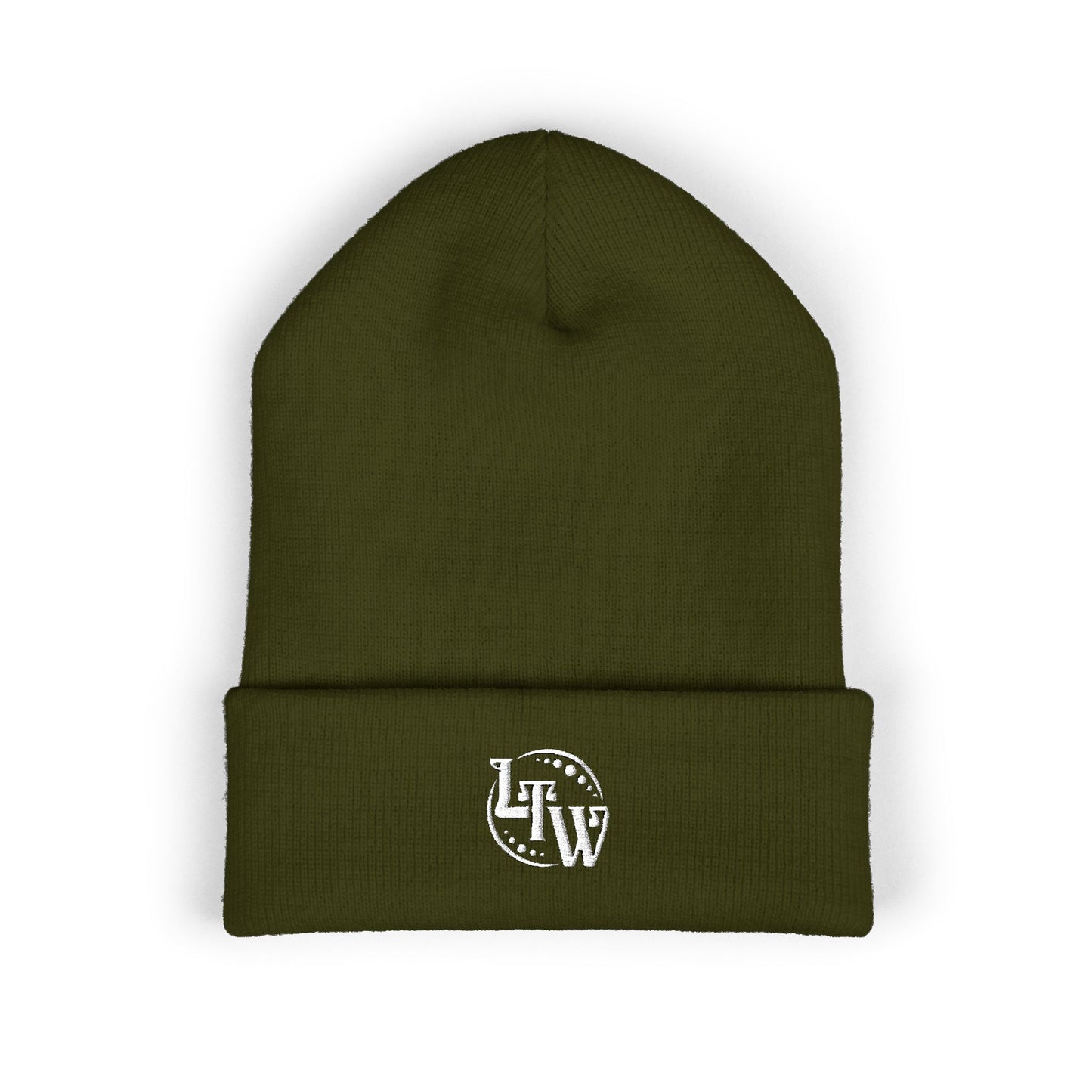 LTW Monogram Embroidered Cuffed Beanie