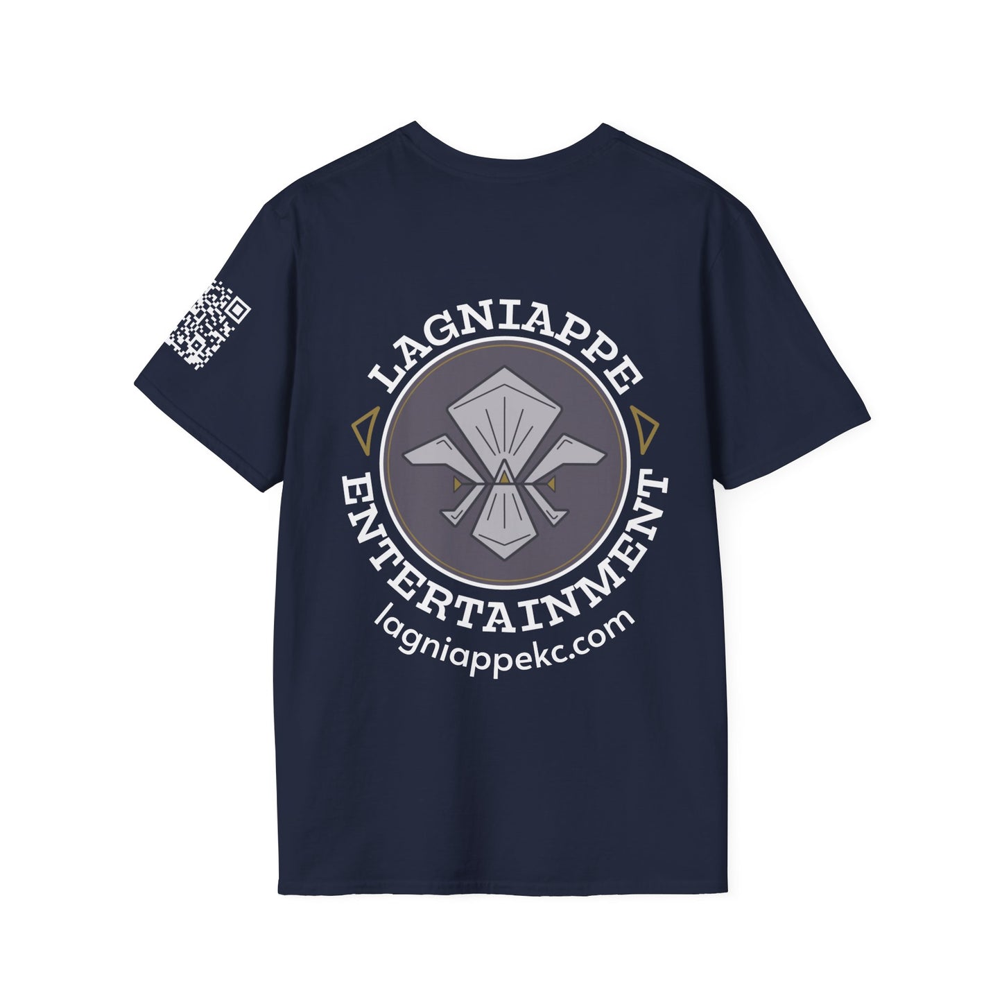 Lagniappe Entertainment Light Color Logo - Unisex Graphic Tee for Music Lovers, Casual Wear, Concerts, Gifts for Him/Her, Everyday T-Shirt