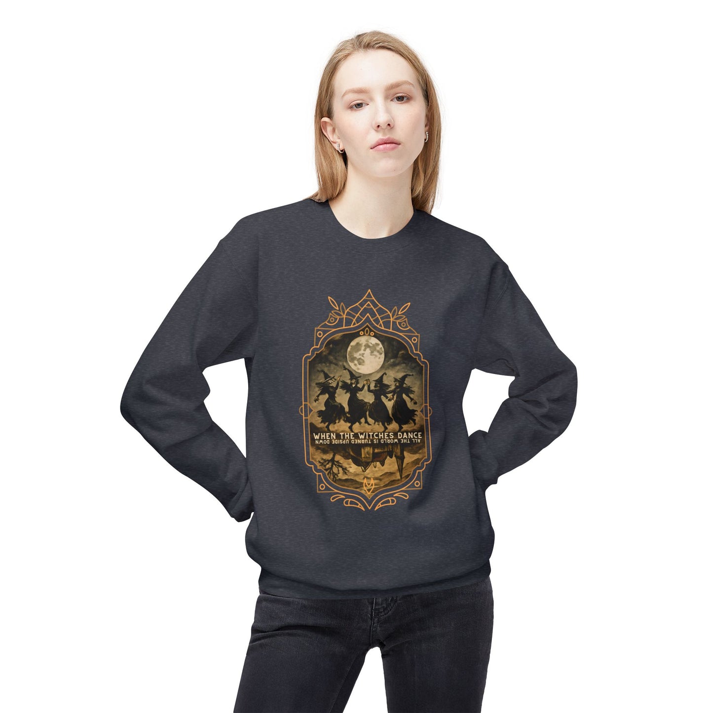 When the witches dance, all the world is turned upside down Unisex Long Sleeve Tee