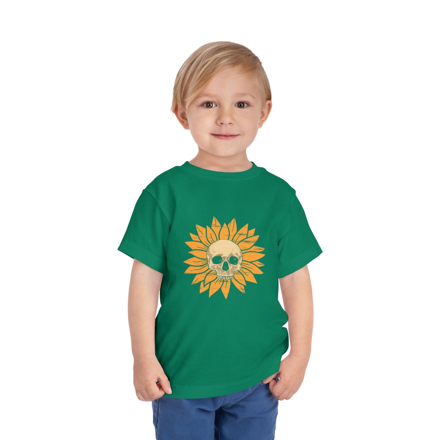 Skull Sunflower Toddler Tee