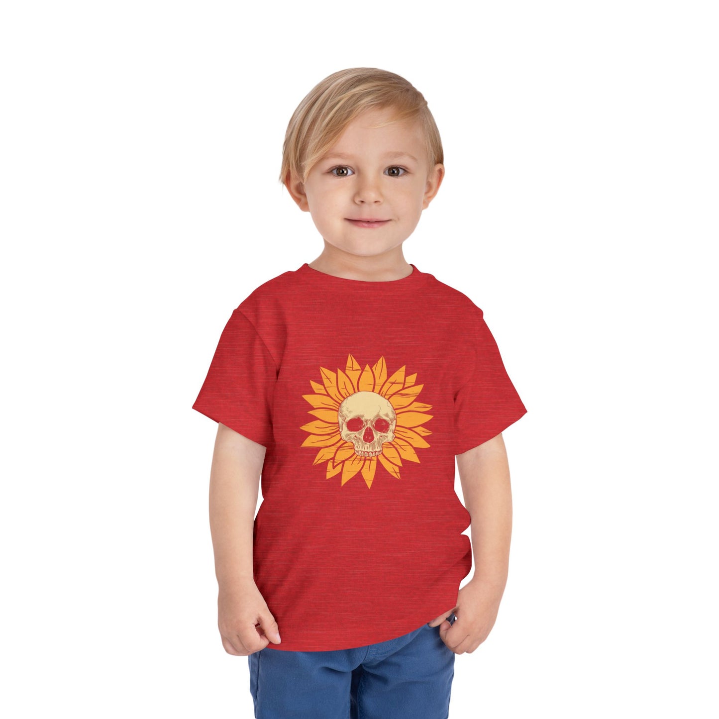 Skull Sunflower Toddler Tee