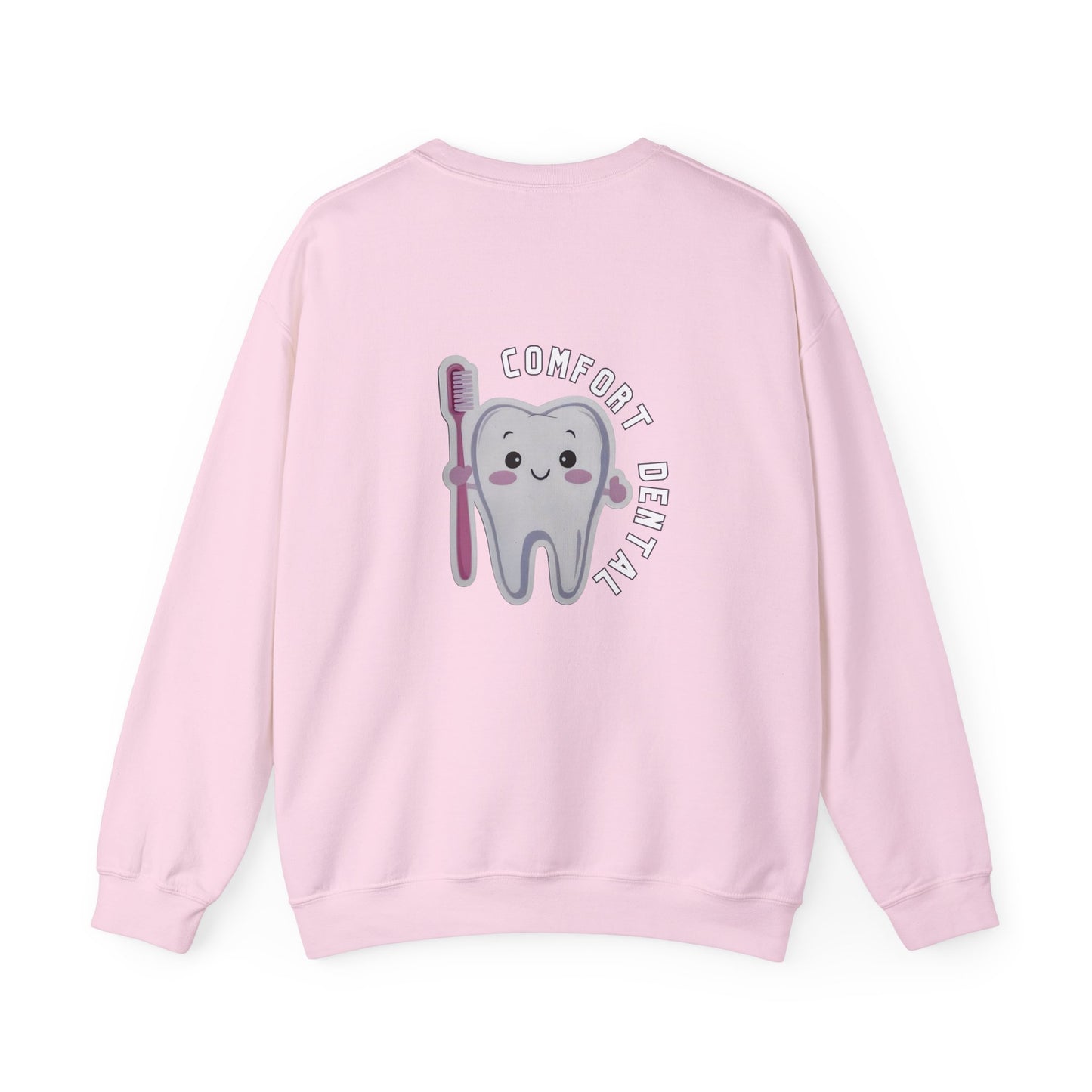 Comfort Dental Pocket and Back Logo Crewneck Sweatshirt Unisex