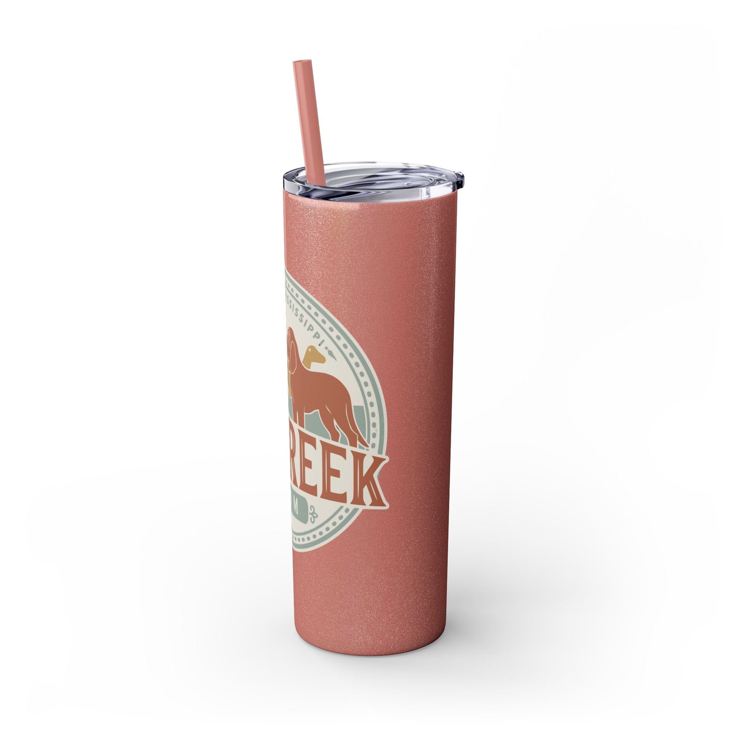 Big Creek Farm Skinny Tumbler with Straw, 20oz
