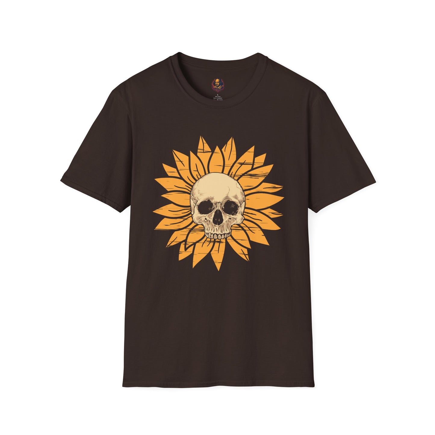 Skull Sunflower Softstyle Unisex Tee