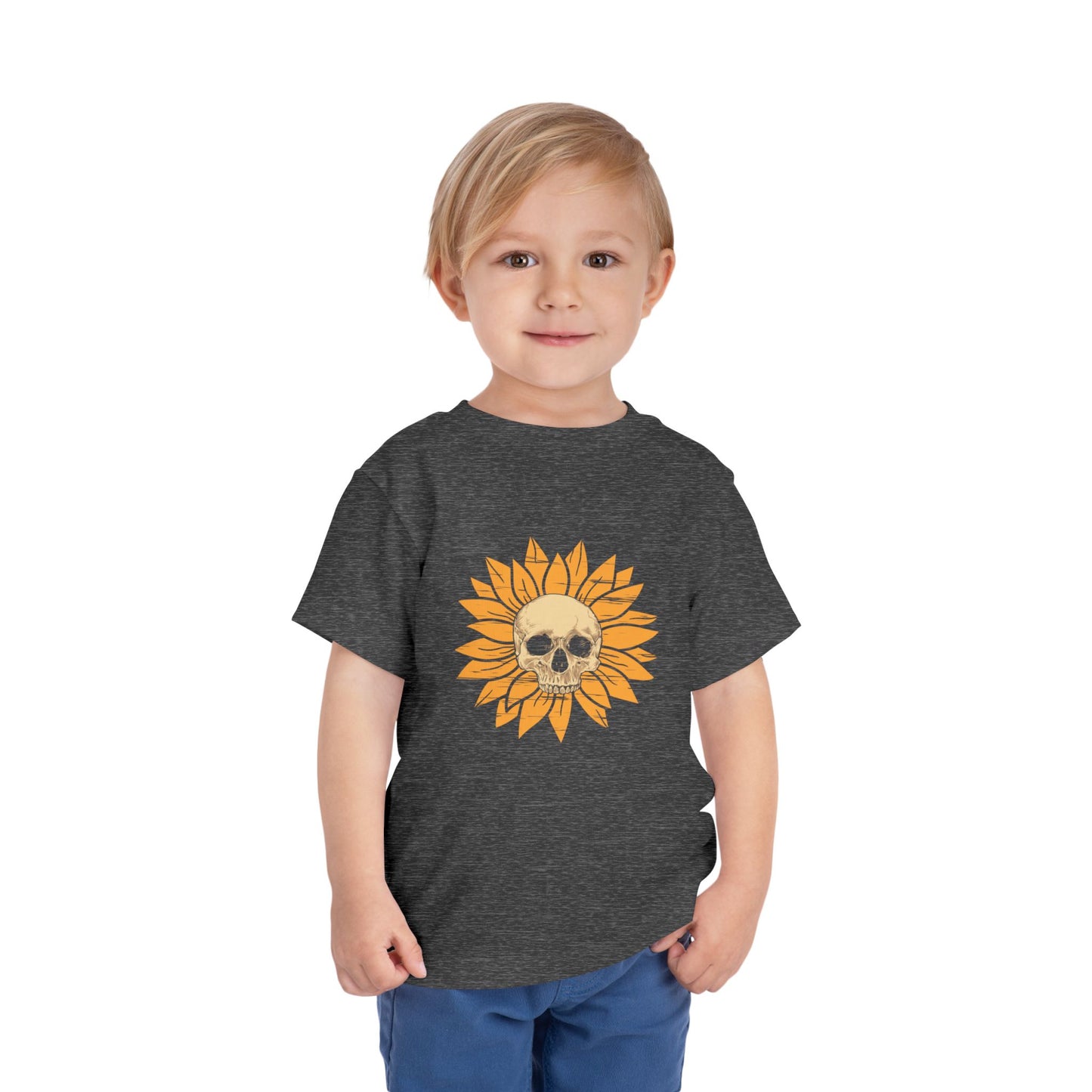 Skull Sunflower Toddler Tee