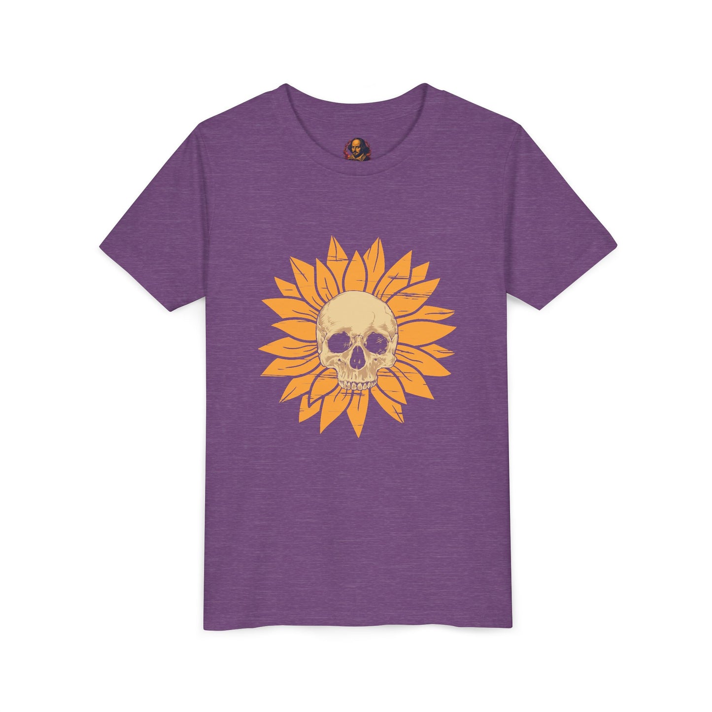 Skull Sunflower Youth Tee