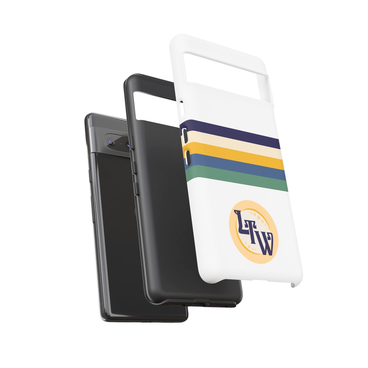 LTW Color Stripe and Monogram Tough Phone Case - Google Pixel