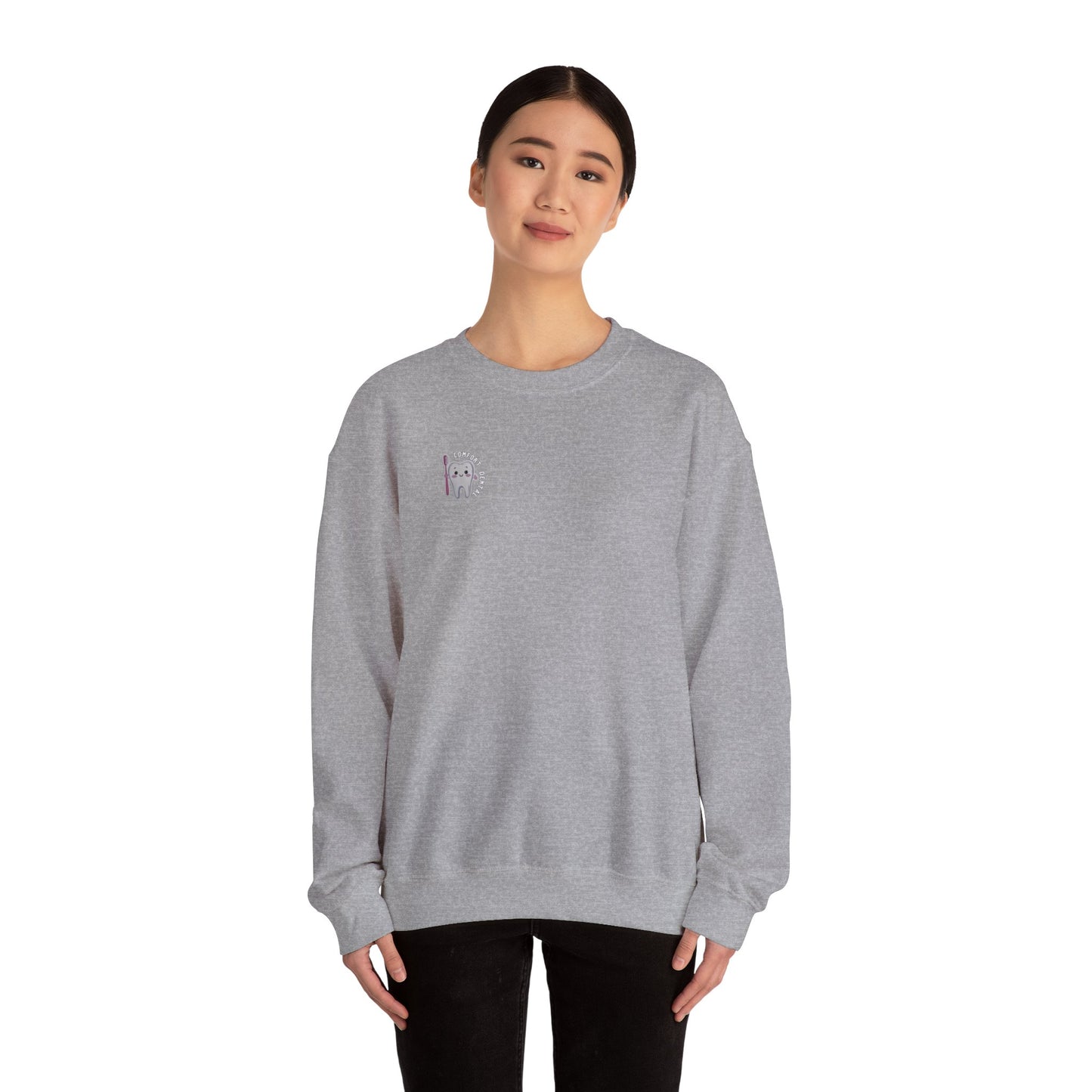 Comfort Dental Pocket Logo Crewneck Sweatshirt Unisex