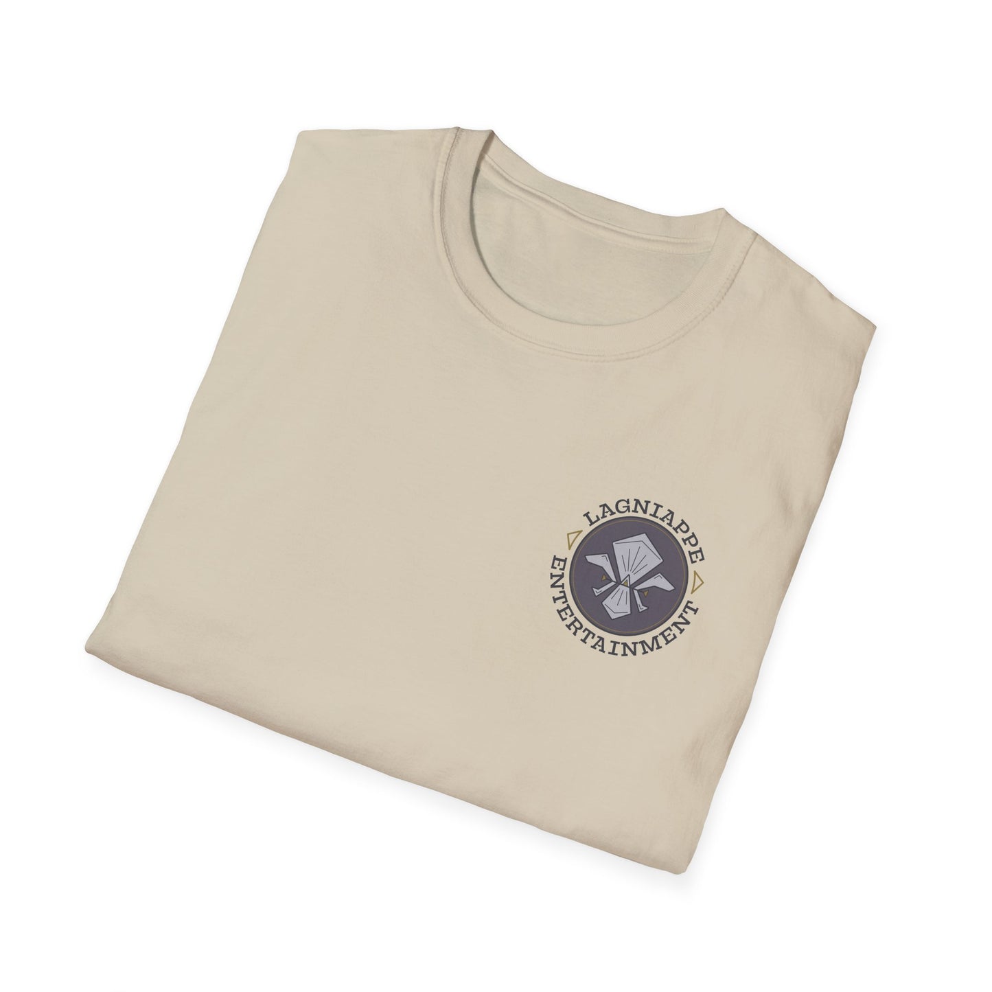 Lagniappe Entertainment Dark Color Logo - Unisex Jersey Tee, Casual Tee, Graphic T-Shirt, Unique Gift, Birthday Gift, Music Festival Apparel