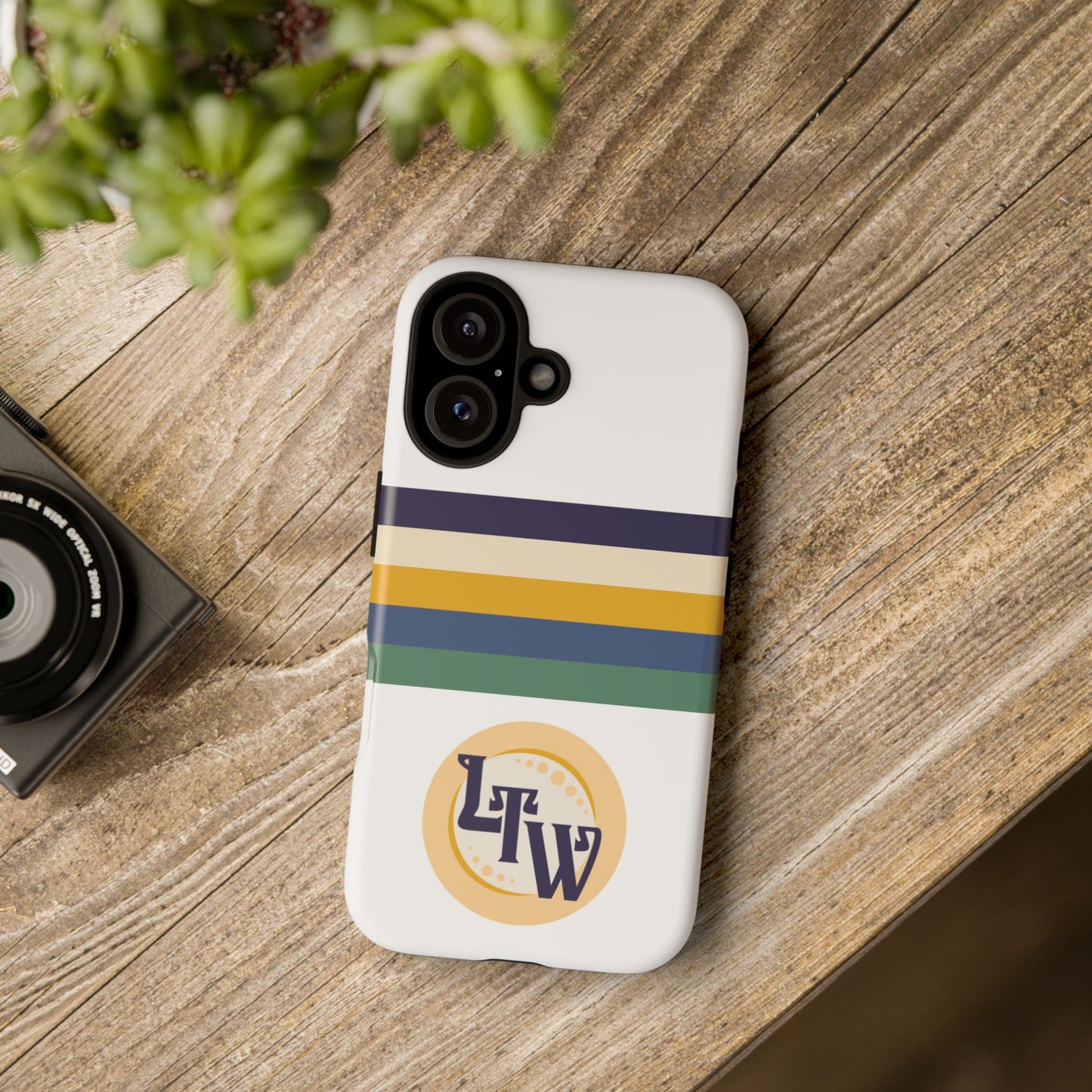 LTW Color Stripe and Monogram Tough Phone Case - iPhone
