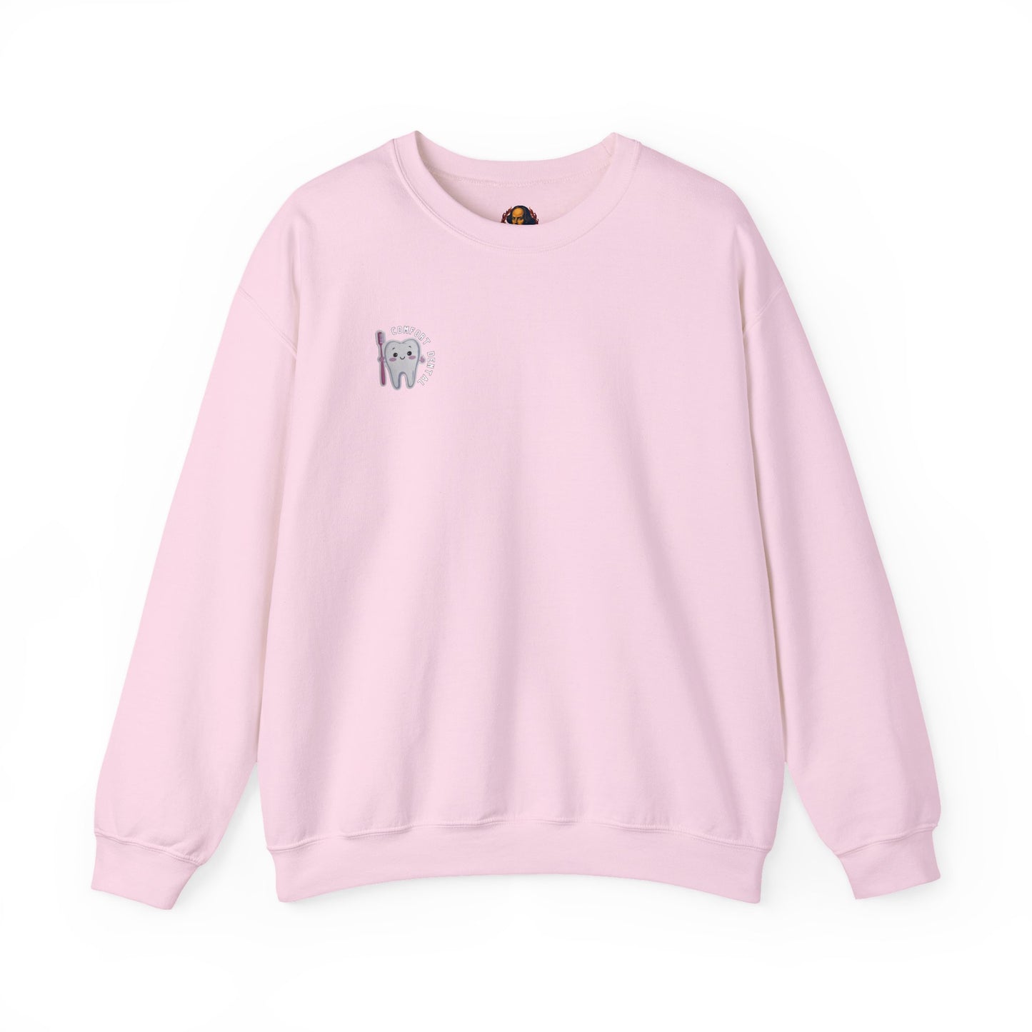 Comfort Dental Pocket and Back Logo Crewneck Sweatshirt Unisex
