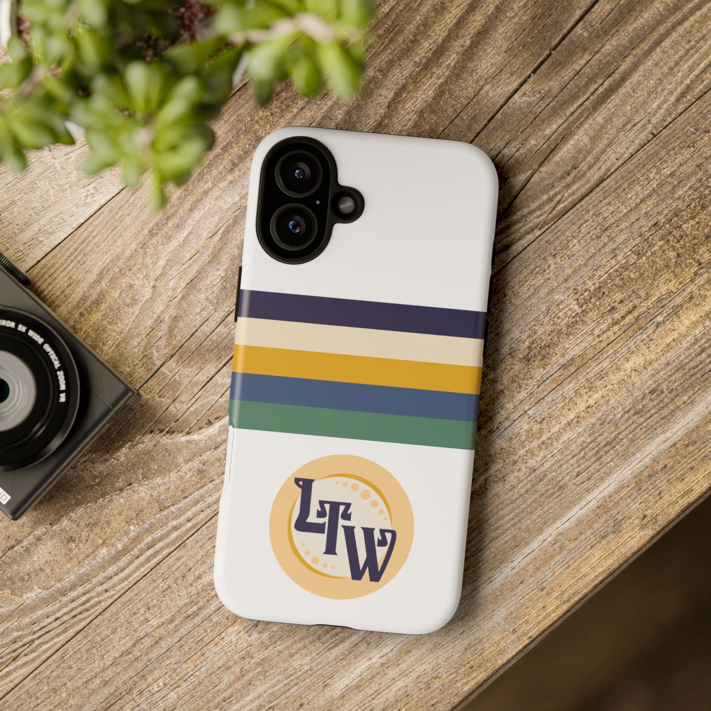 LTW Color Stripe and Monogram Tough Phone Case - iPhone