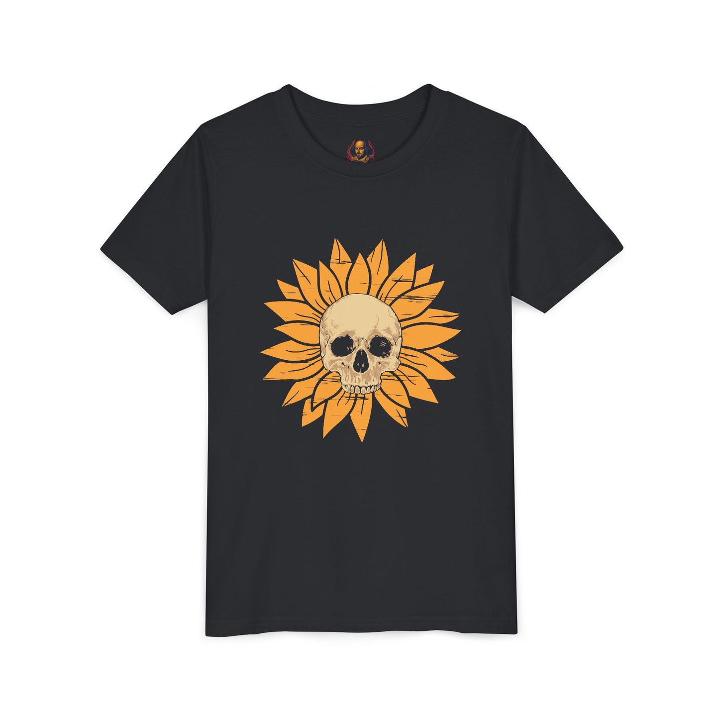 Skull Sunflower Youth Tee