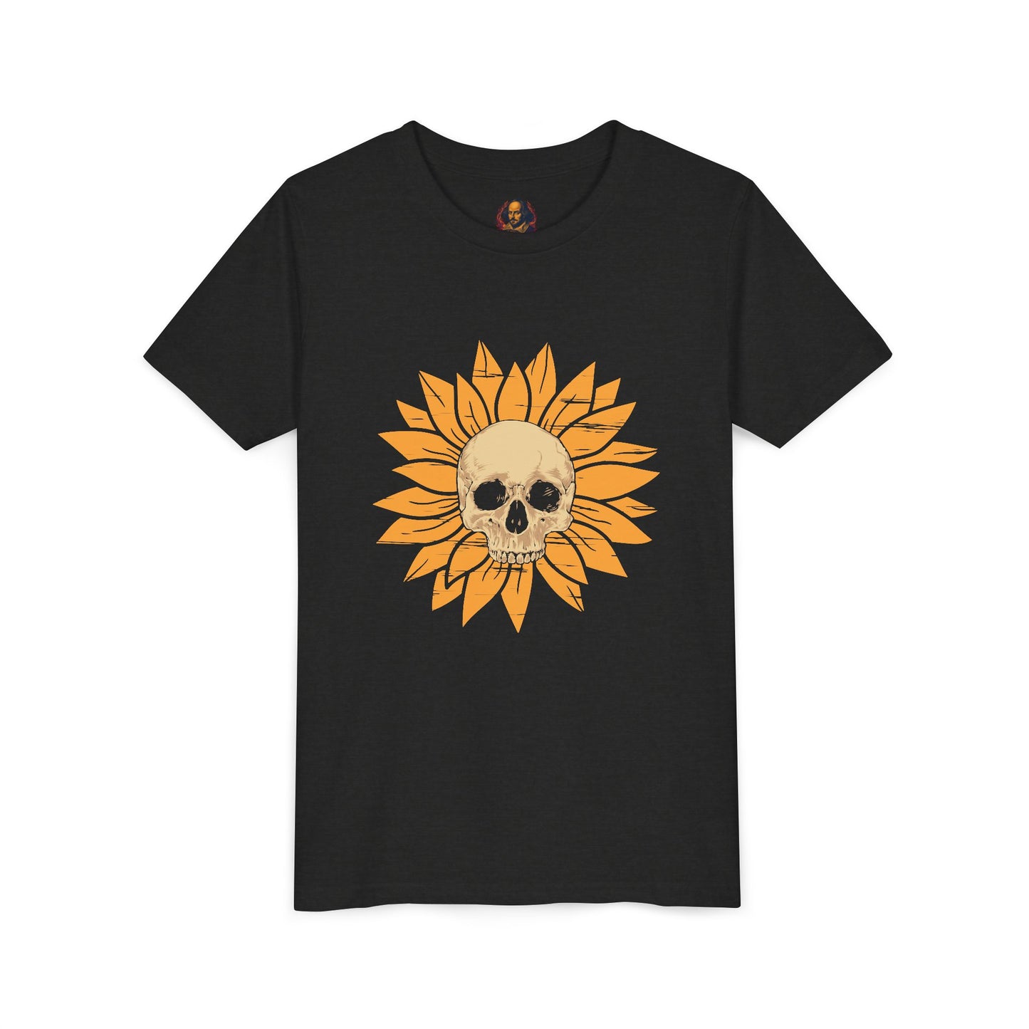 Skull Sunflower Youth Tee