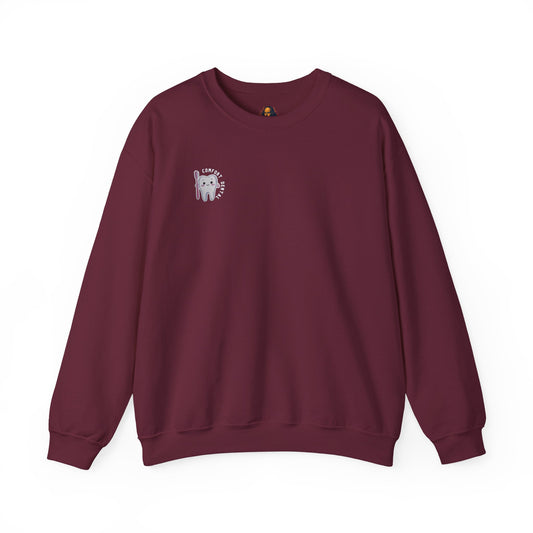 Comfort Dental Pocket and Back Logo Crewneck Sweatshirt Unisex