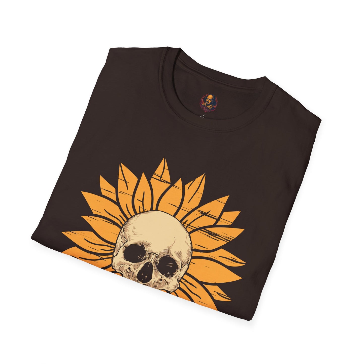 Skull Sunflower Softstyle Unisex Tee